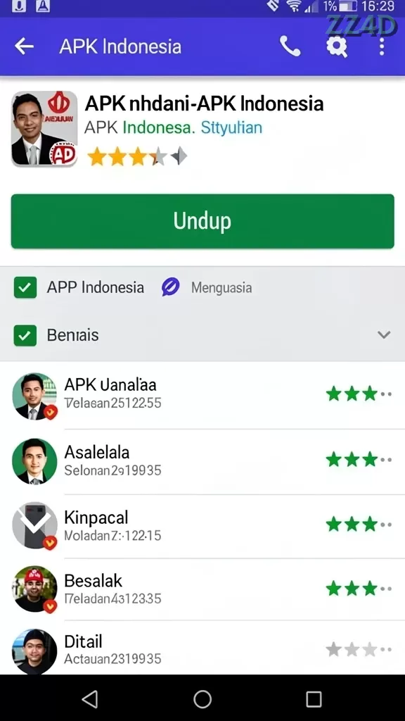Cuplikan layar SR996 — pengaturan akun