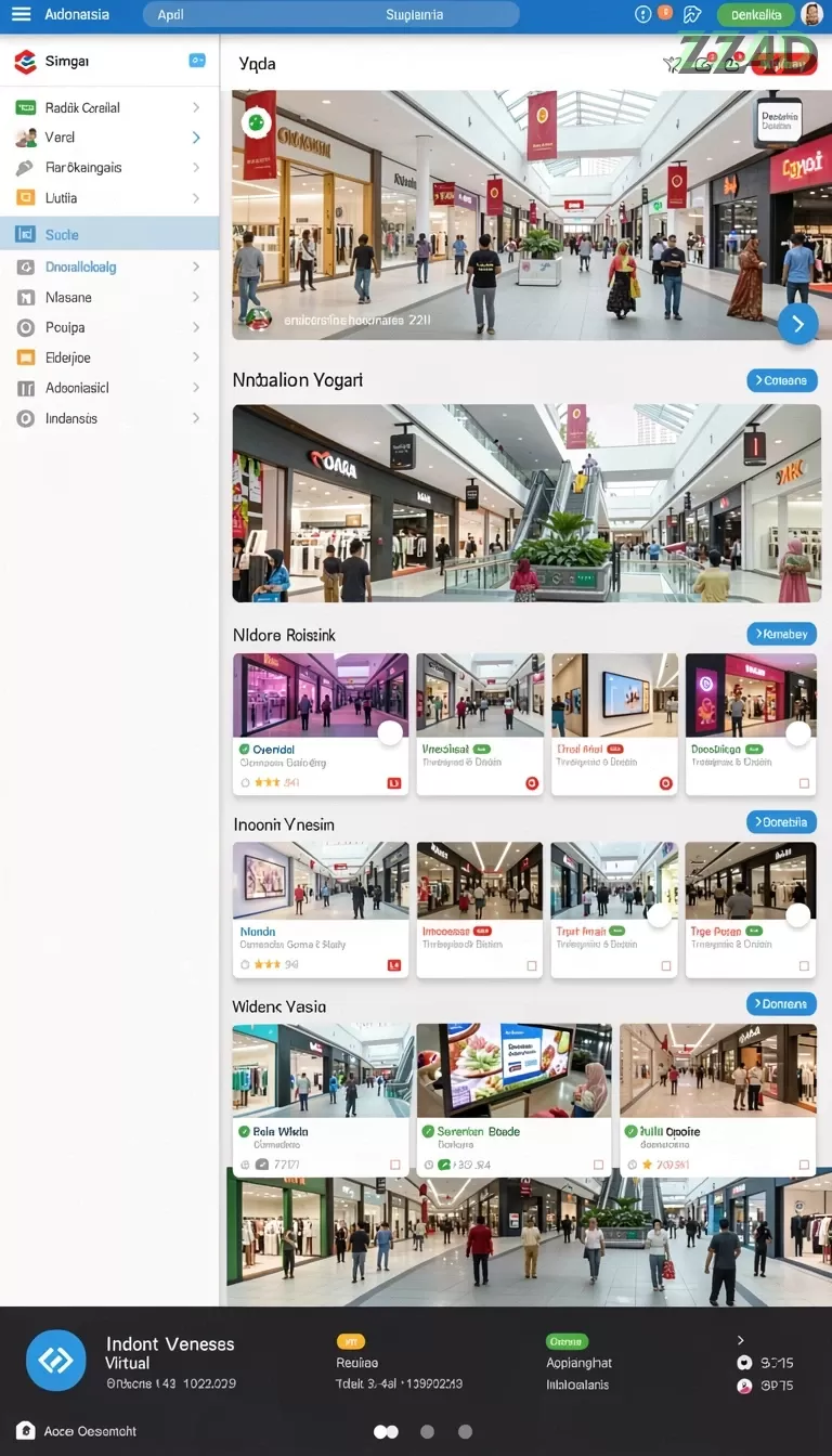Cuplikan layar KILAT77 — menu navigasi