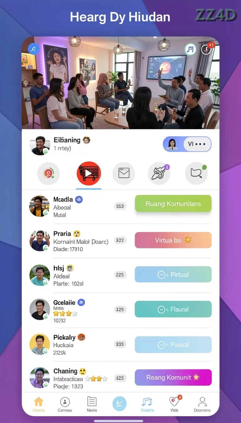 Cuplikan layar BATAK5D — menu navigasi