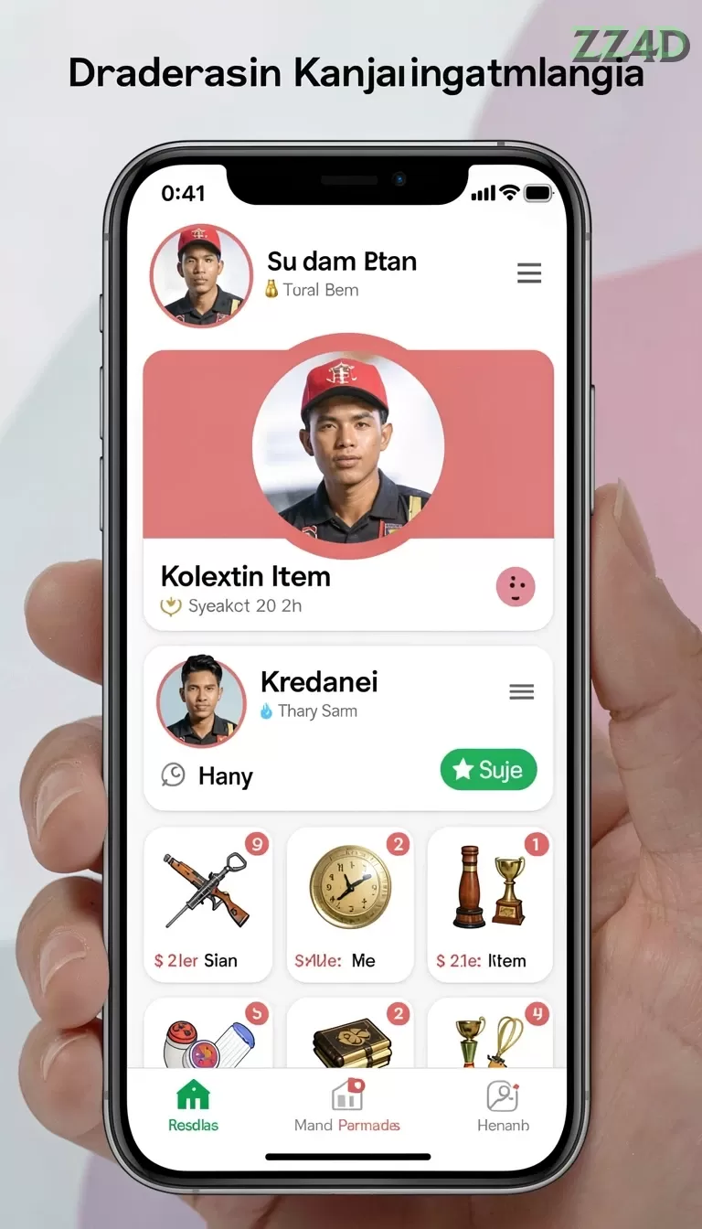 Cuplikan layar MACANTOGEL — menu navigasi