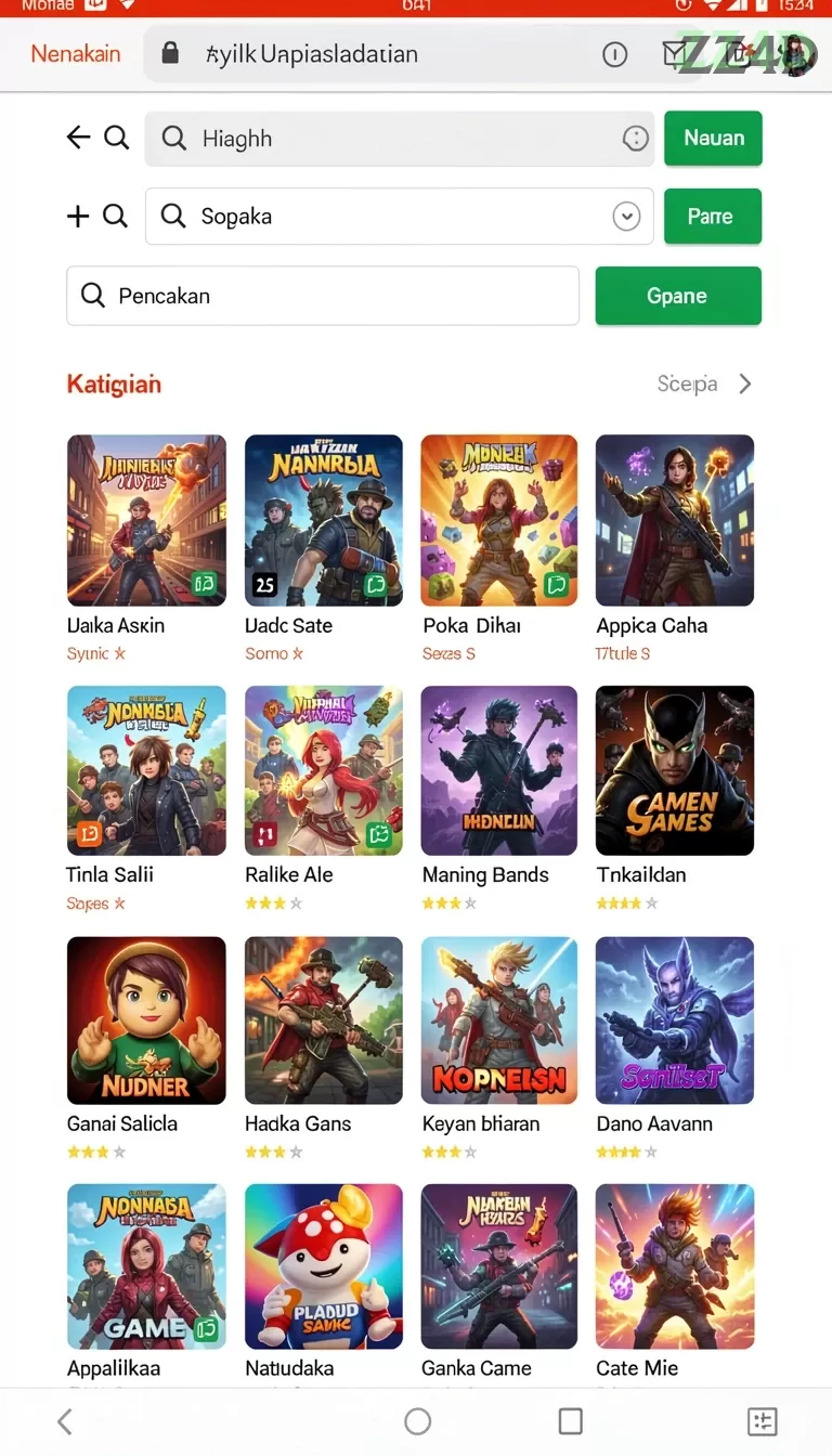 Cuplikan layar BATAK5D — aktivitas